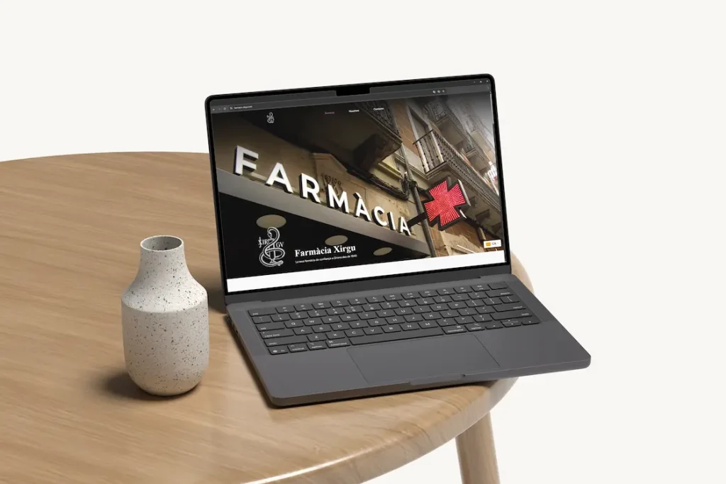 Capçalera web programari de gestió per a Farmàcia Xirgu - Aplitec Informàtica