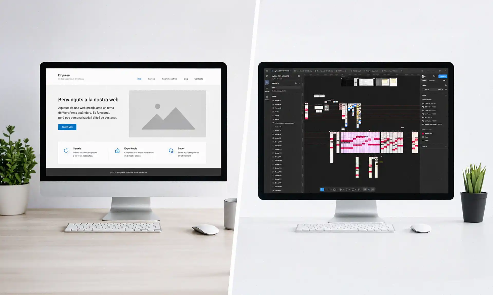 WordPress o pagina web a mida | Proyectos